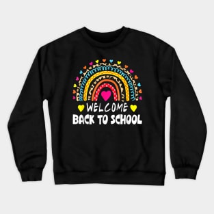 Welcome Back To School First Day of School Teachers Students Crewneck Sweatshirt
